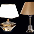 Tomás y Saez, luxury table lamps made of crystal and bronze, with gold and silver, buy in Spain